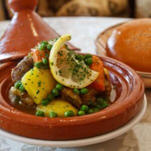 طاجين لحم بالخضار